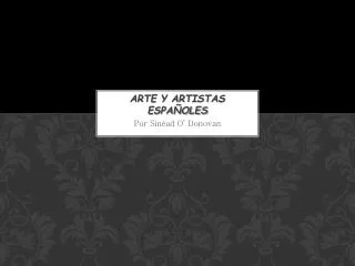 Arte y Artistas Españoles