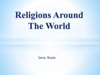 Religions Around The World