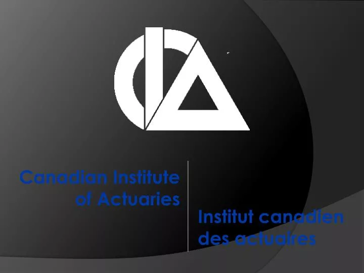 canadian institute of actuaries