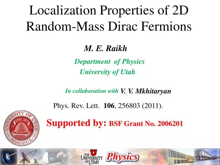 localization properties of 2d random mass dirac fermions