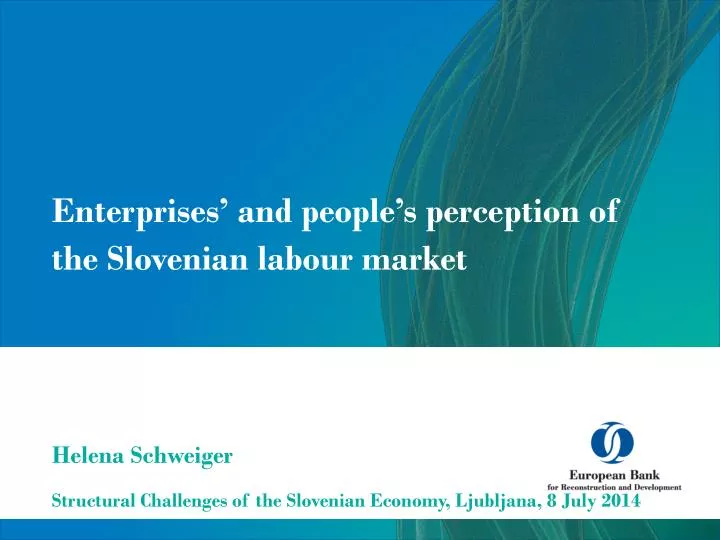 enterprises and people s perception of the slovenian labour market