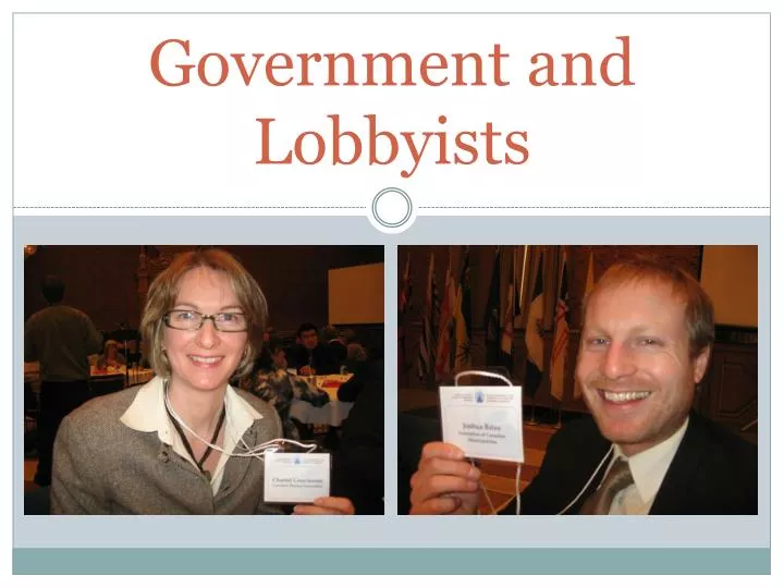 government and lobbyists