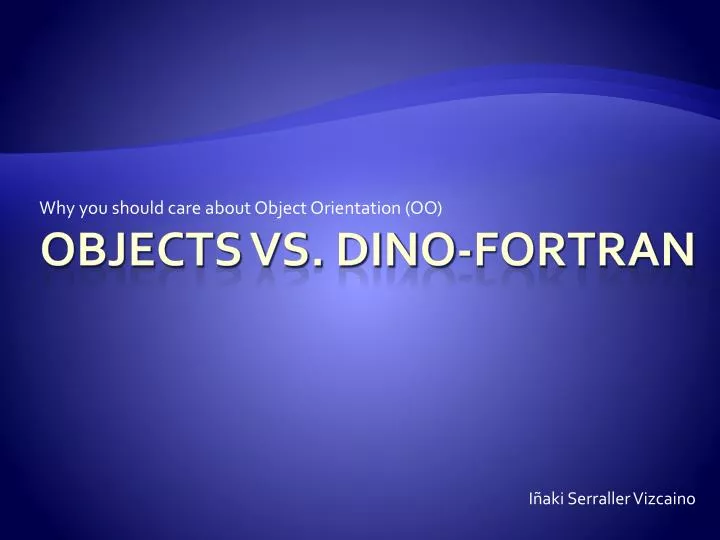 why you should care about object orientation oo