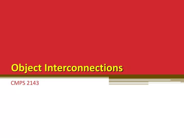 object interconnections