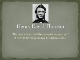 henry david thoreau