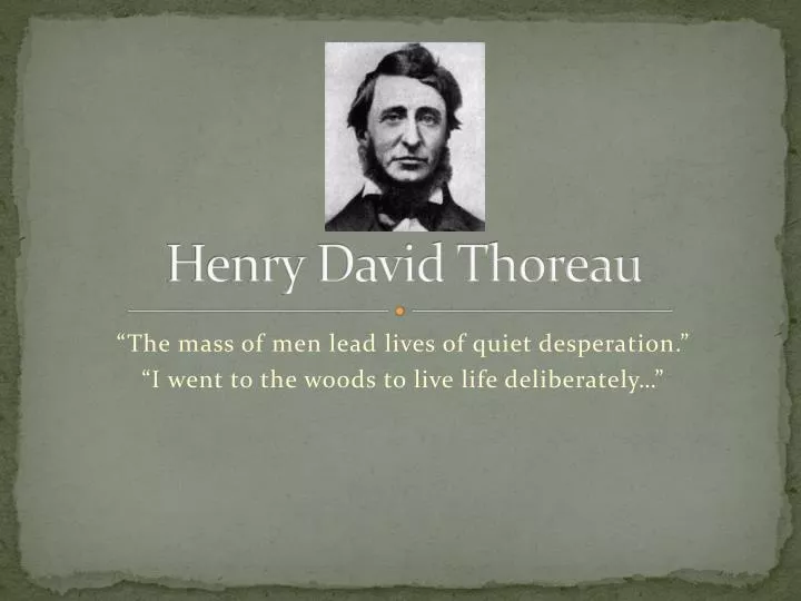 henry david thoreau