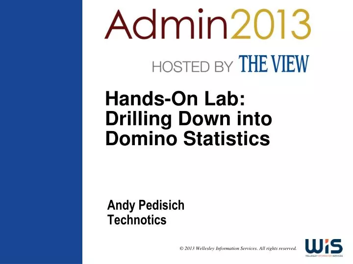 hands on lab drilling down into domino statistics
