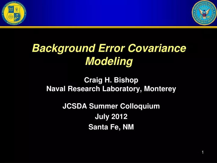 background error covariance modeling