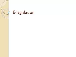 E-legislation
