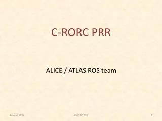 C-RORC PRR