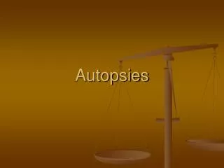 Autopsies