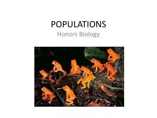 populations