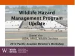 Wildlife Hazard Management Program Update - slide 1