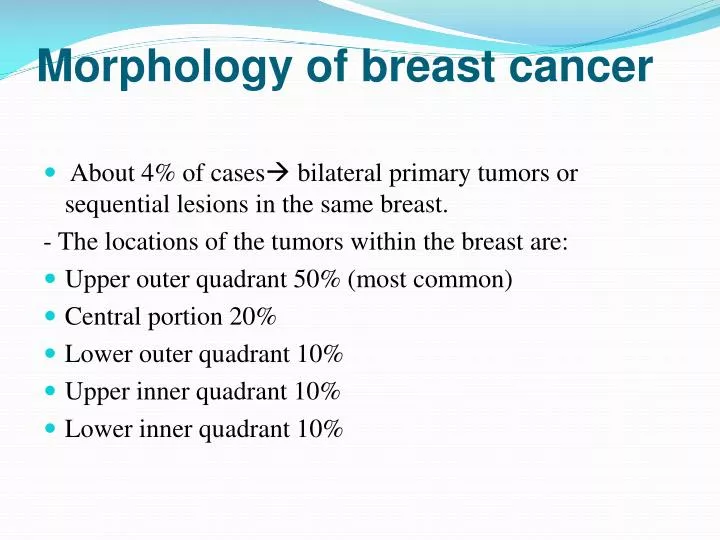 morphology of breast cancer