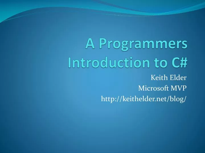 a programmers introduction to c