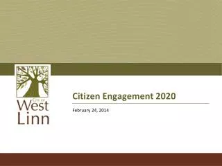 Citizen Engagement 2020