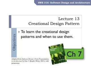 Lecture 13 Creational Design Pattern