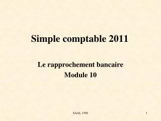simple comptable 2011