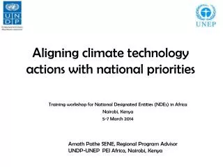Aligning climate technology actions with national priorities