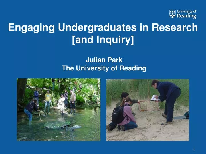 engaging undergraduates in research and inquiry