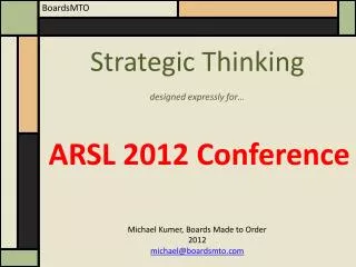 ARSL 2012 Conference