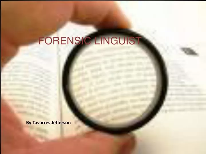 0forensic linguist