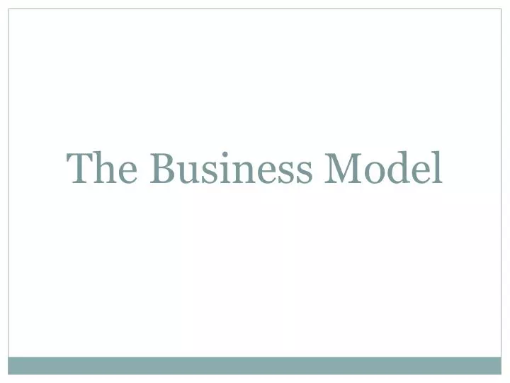 the business model