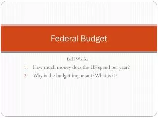 federal budget