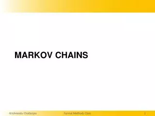 Markov chains