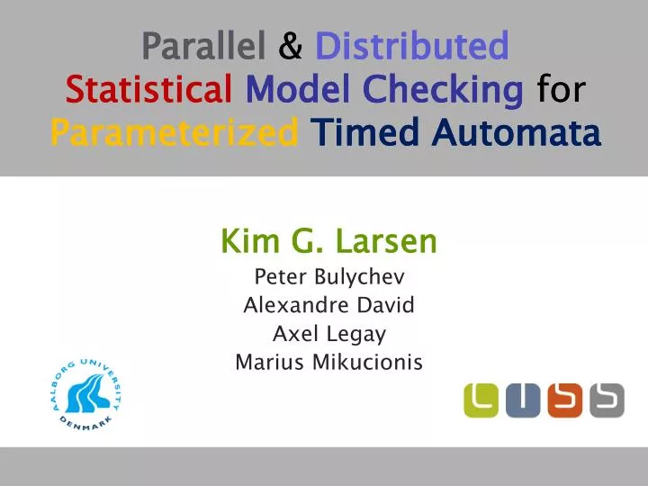 parallel distributed statistical model checking for parameterized timed automata