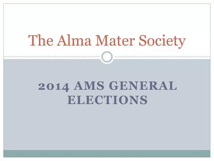 the alma mater society