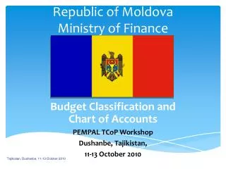 Republic of Moldova Ministry of Finance