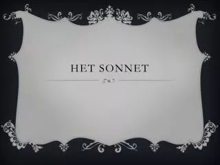 Het Sonnet