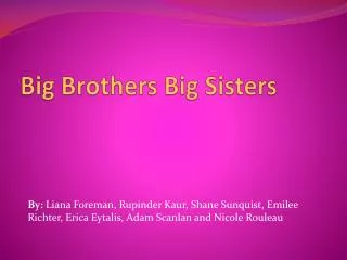 Big Brothers Big Sisters