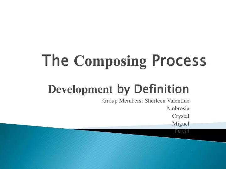 the composing process