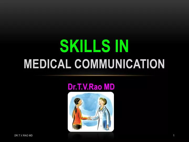 skills in medical communication