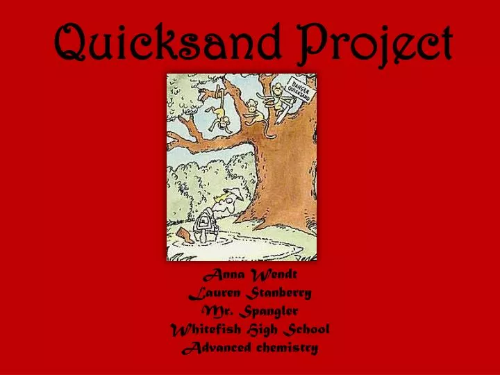 quicksand project