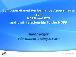 Computer-Based Performance Assessments from NAEP and ETS