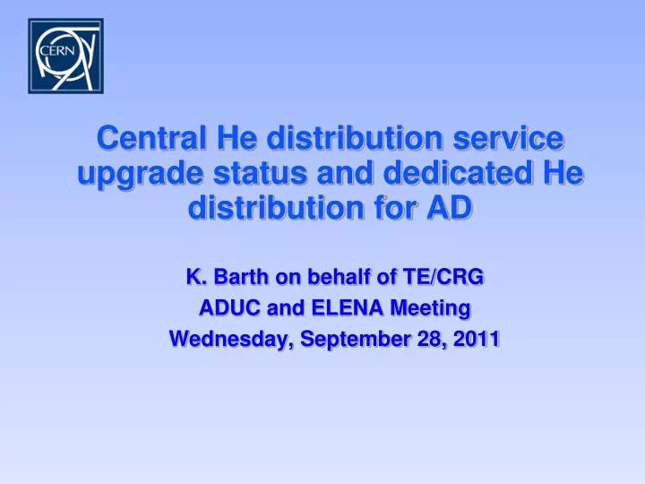 central he distribution service upgrade status and dedicated he distribution for ad