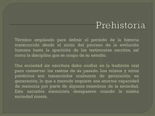 prehistoria