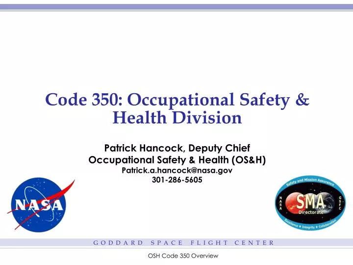 code 350 occupational safety health division