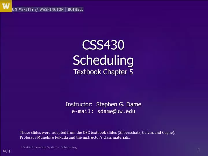 css430 scheduling textbook chapter 5
