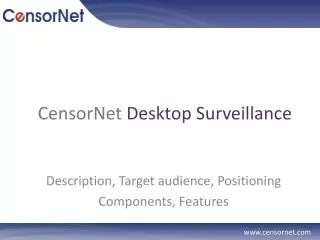 CensorNet Desktop Surveillance