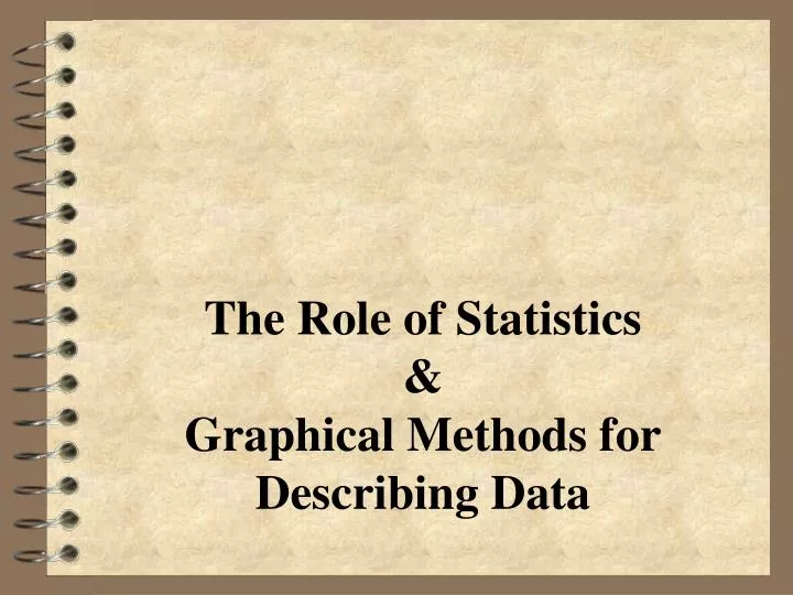 the role of statistics graphical methods for describing data