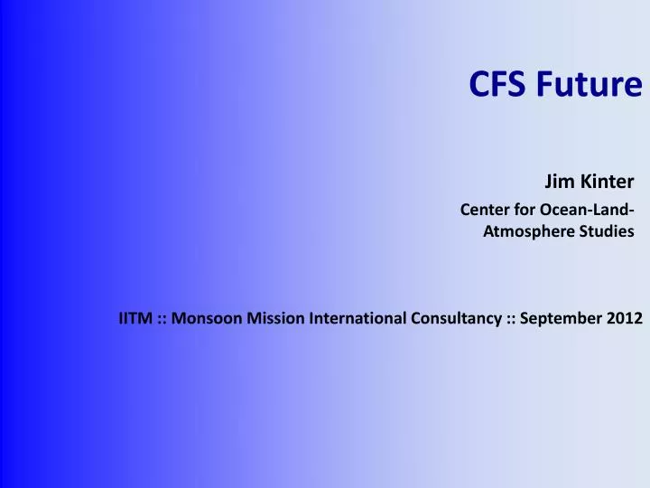 iitm monsoon mission international consultancy september 2012