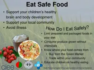 How Do I Eat Safely?