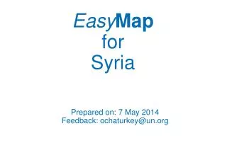 Easy Map for Syria