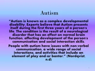 autism