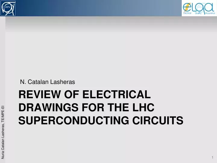 review of electrical drawings for the lhc superconducting circuits