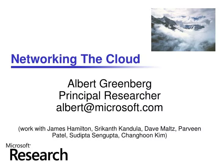 networking the cloud